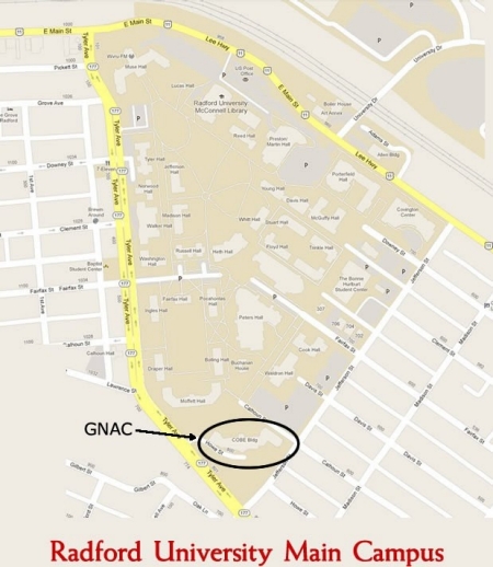 GNAC Location Map
