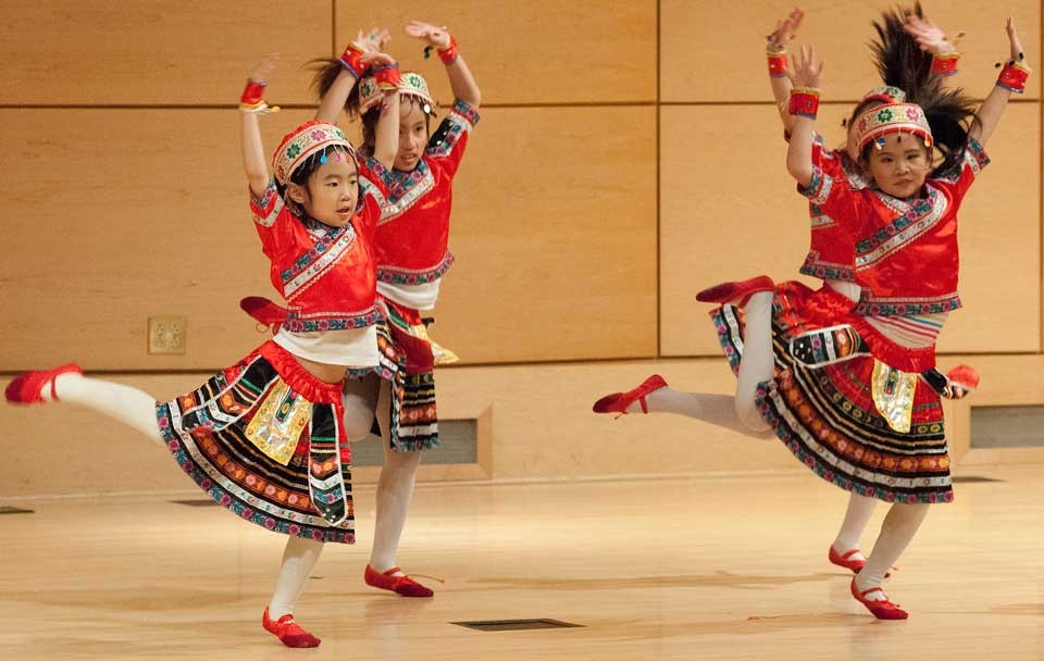 young dancers perform at RU's Chinese New Year celebration 