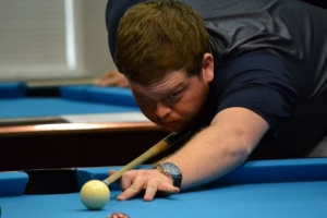 Players from five different universities competed in the Radford University-hosted pool tournament on March 24-25.