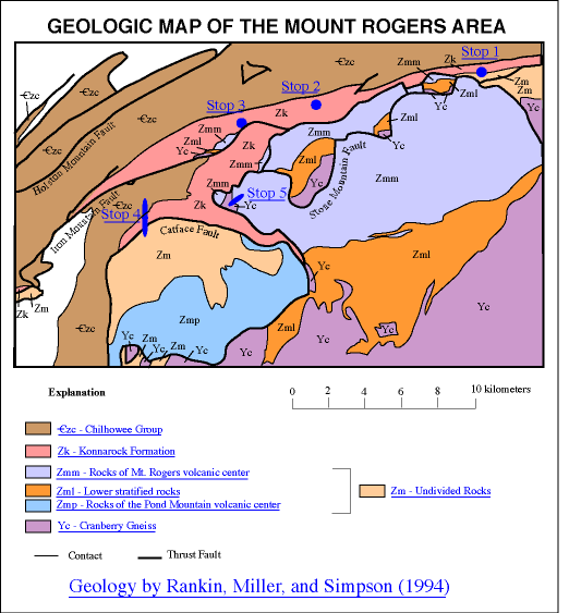 Mount Rogers Geologic Map